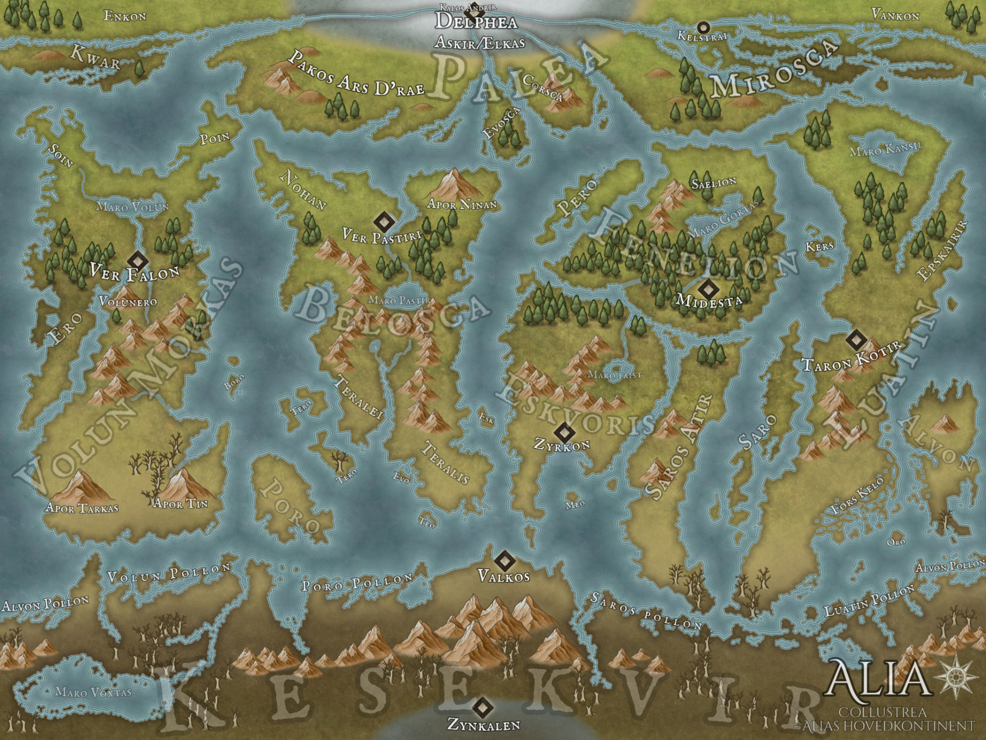 Forandringstiden (map made in inkarnate.com)