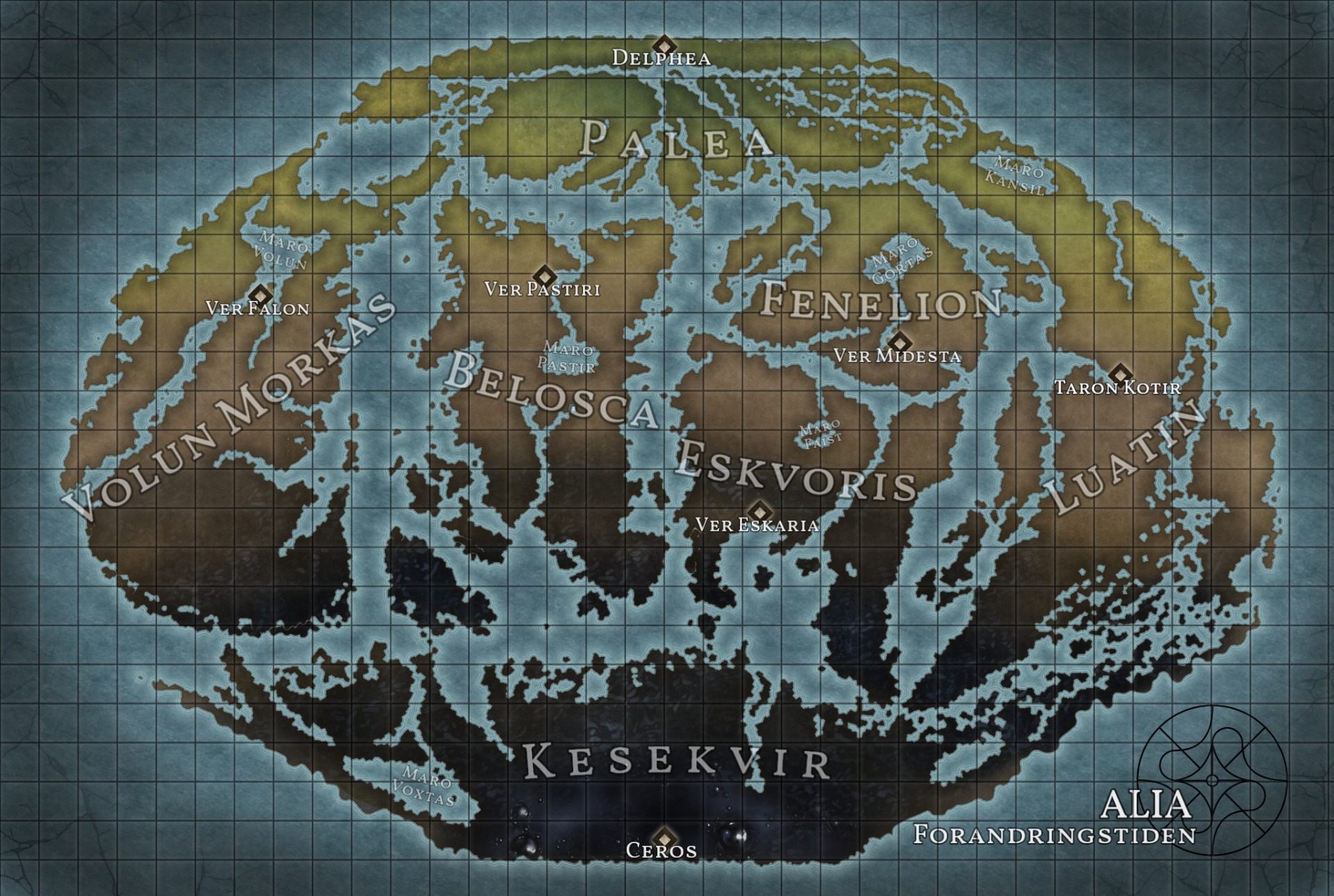 Forandringstiden (map made in inkarnate.com)